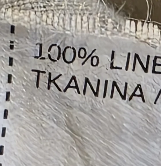 MNG Linen Hidden Button Up Blouse Cream Size 2 EUC Pleated Sleeves - Picture 6 of 7